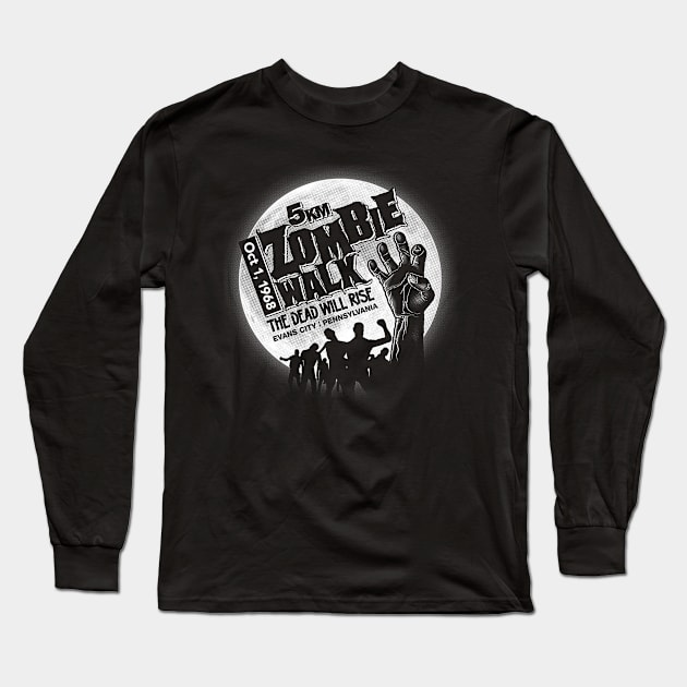 Zombie Walk Long Sleeve T-Shirt by RubyRed